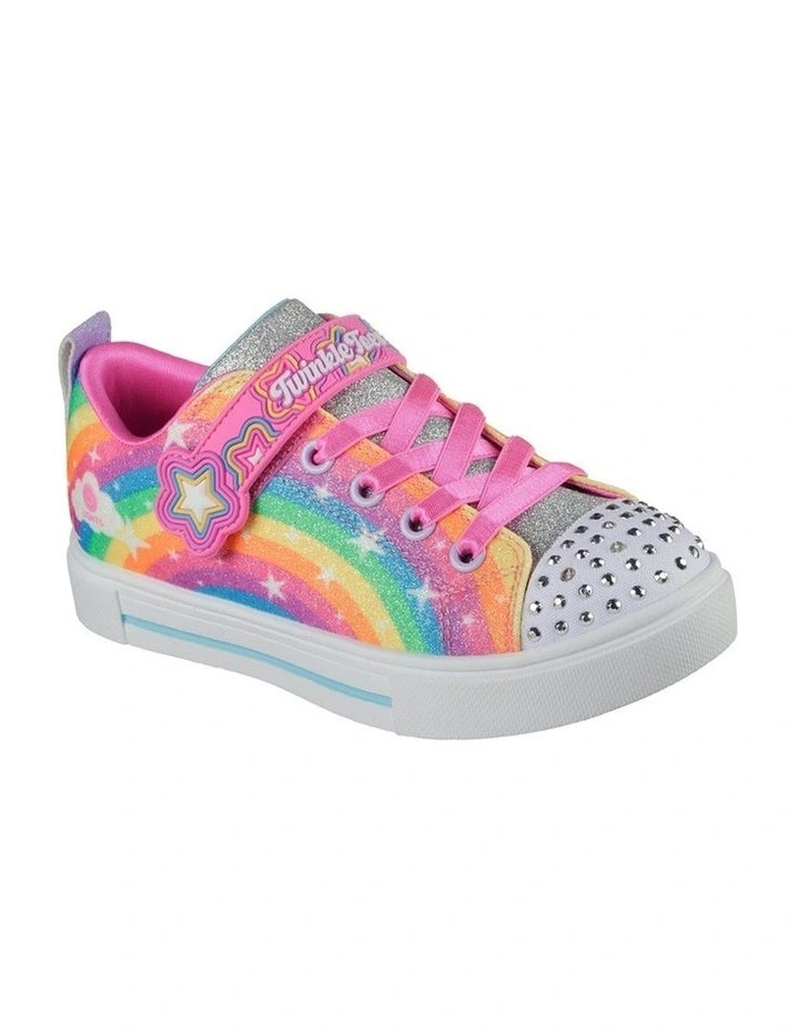 Twinkle Toes Sparks Rainbow Sneakers in Multi image 4