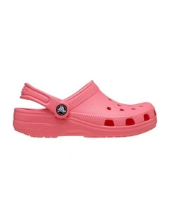 Classic Clog Youth Beach Sandals in Coral