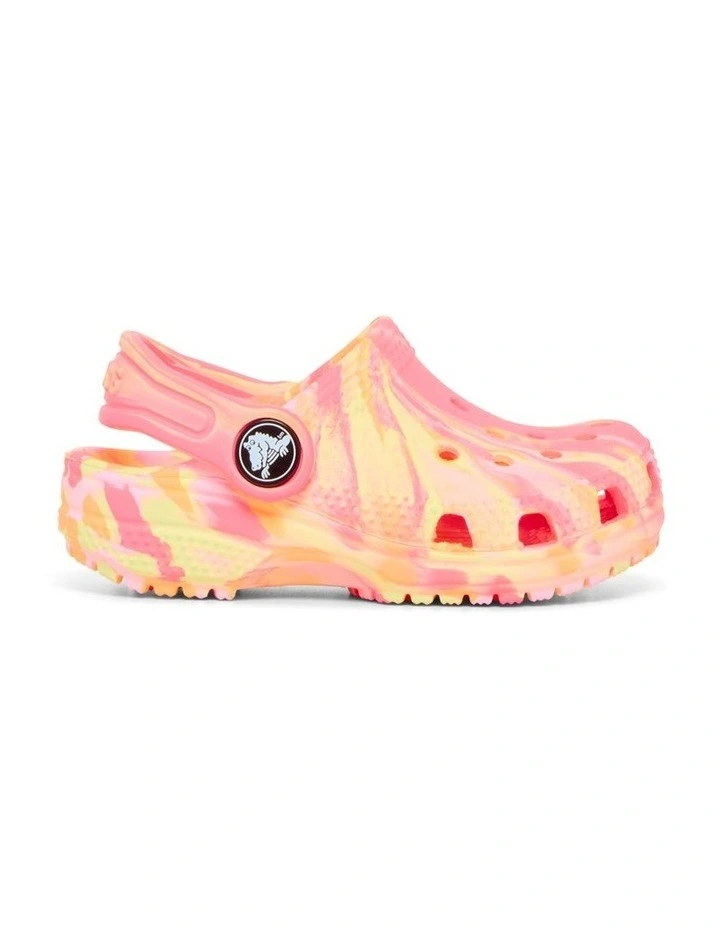Classic Marbled Clog Infant Beach Sandals In Pale Pink image 1