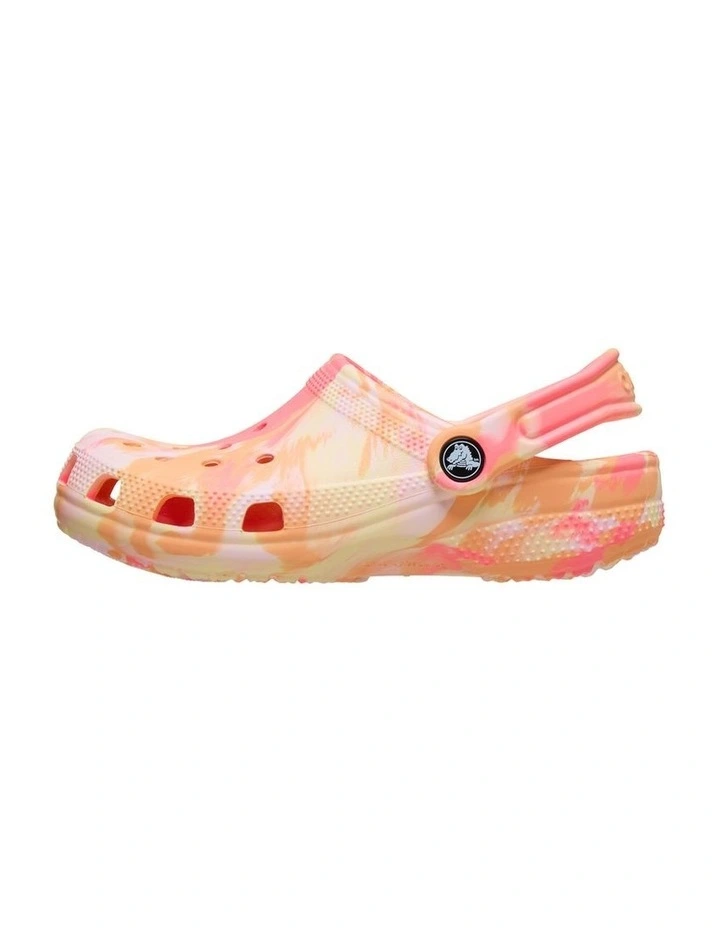 Classic Marbled Clog Beach Sandals in Pale Pink image 2
