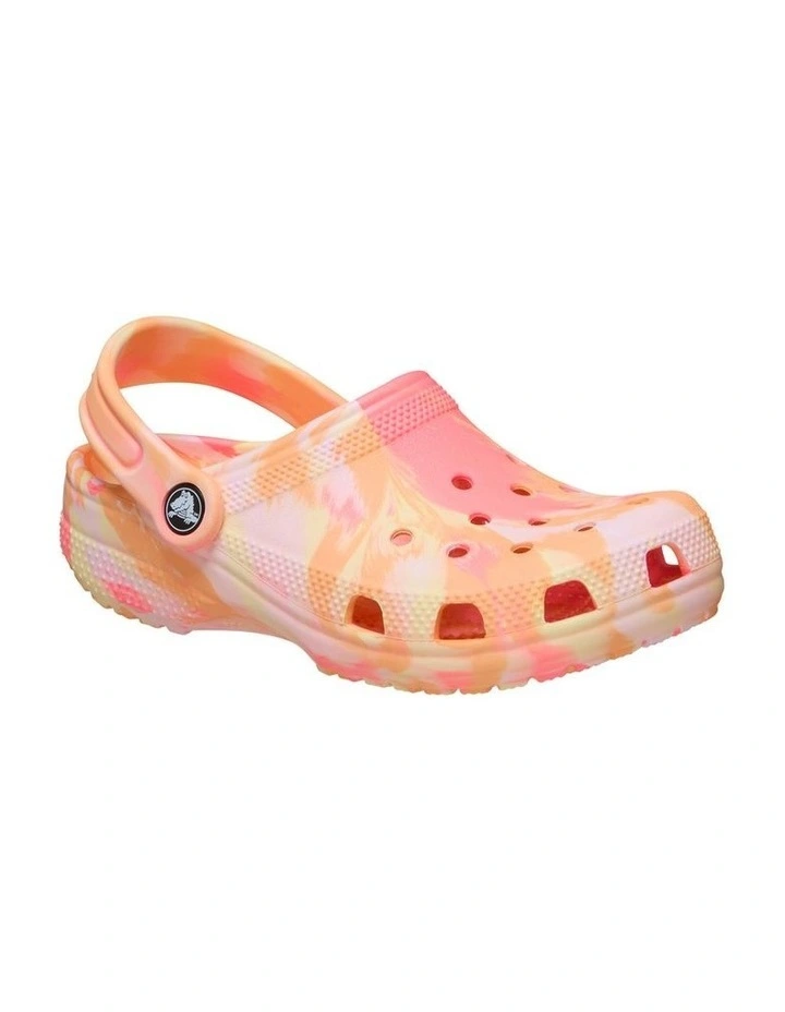 Classic Marbled Clog Beach Sandals in Pale Pink image 4