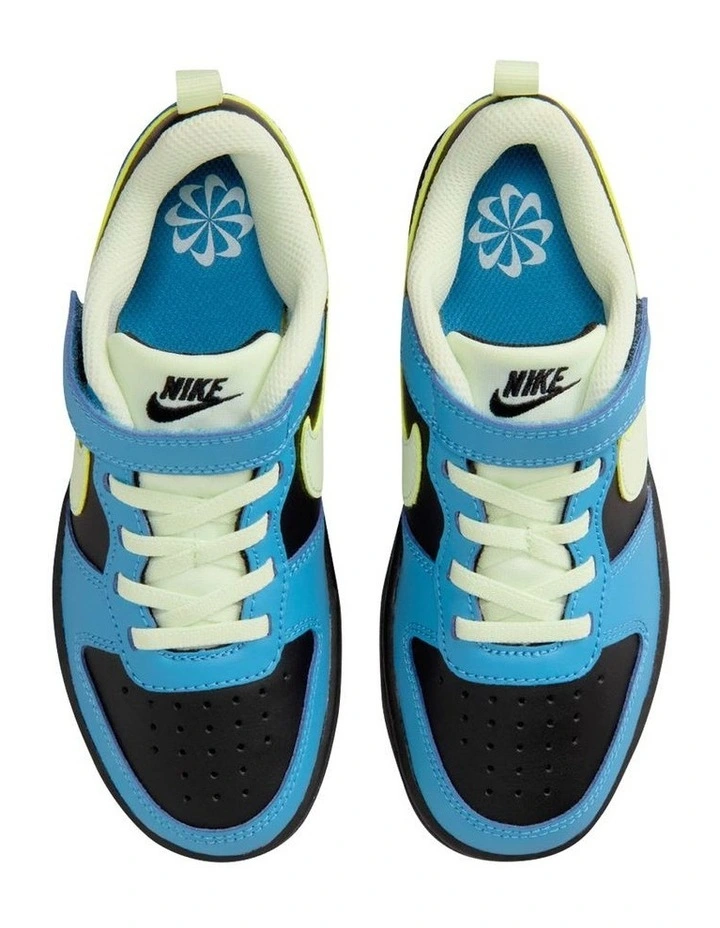 Court Borough Low Recraft Pre-School Sneakers in Black image 3