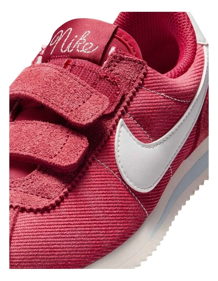 Cortez Pre-School Sneakers In Crimson image 5