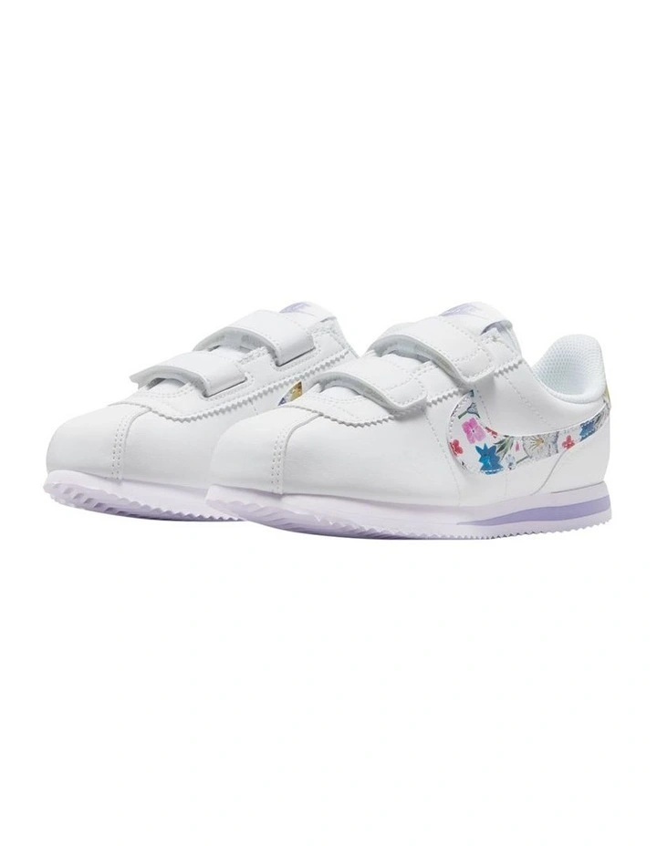 Cortez Pre-School Sneakers In White image 4