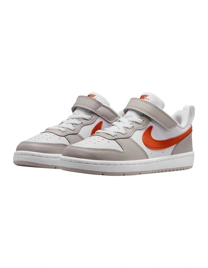 Court Borough Low Essential  Pre-School Sneakers In White image 4
