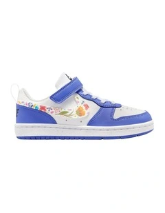 Court Borough Low Pre-School Sneakers In White