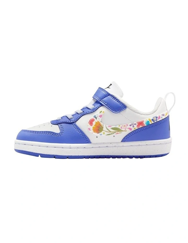 Court Borough Low Pre-School Sneakers In White image 2