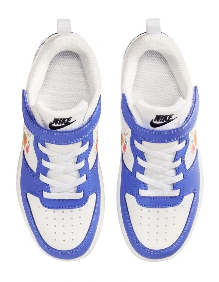 Court Borough Low Pre-School Sneakers In White image 3