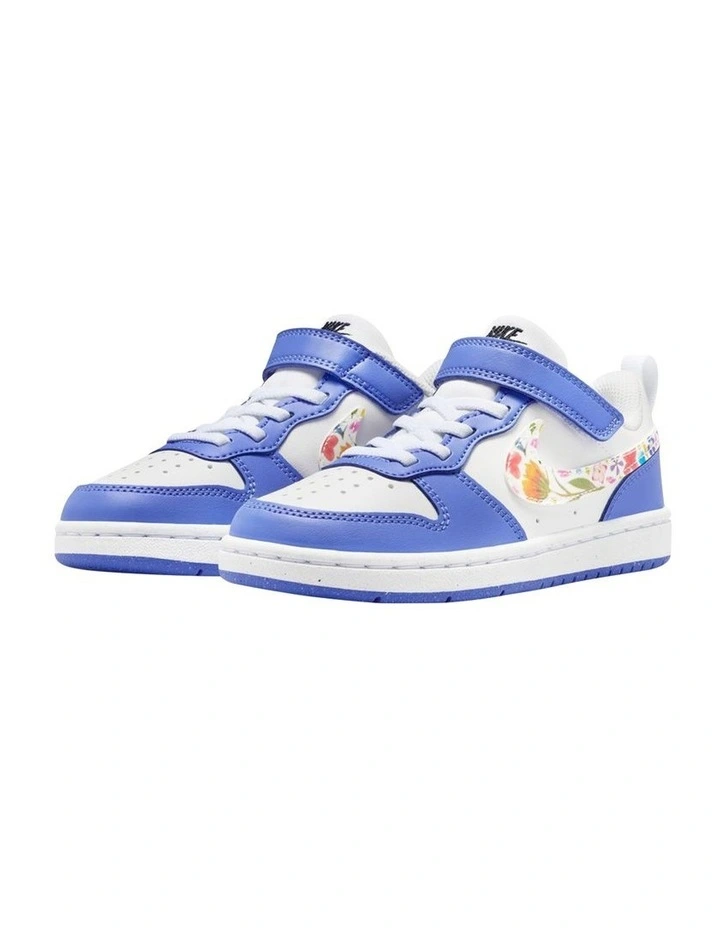 Court Borough Low Pre-School Sneakers In White image 4