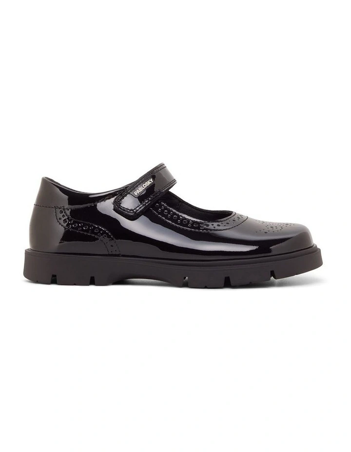 School Mary Jane 360219 School Shoe in Black Patent image 1