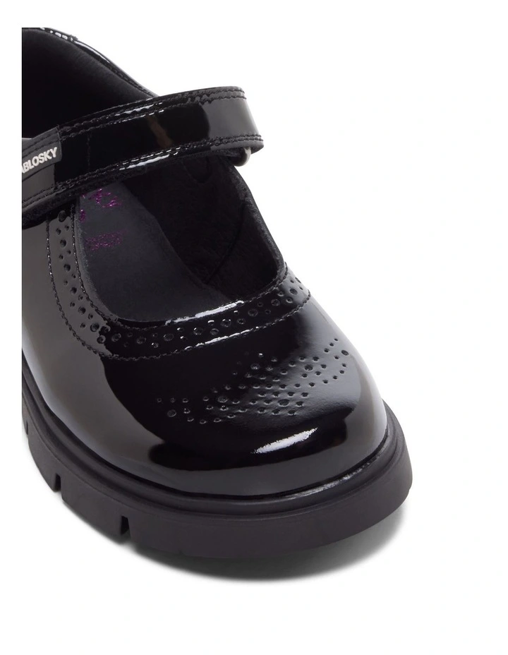 School Mary Jane 360219 School Shoe in Black Patent image 4