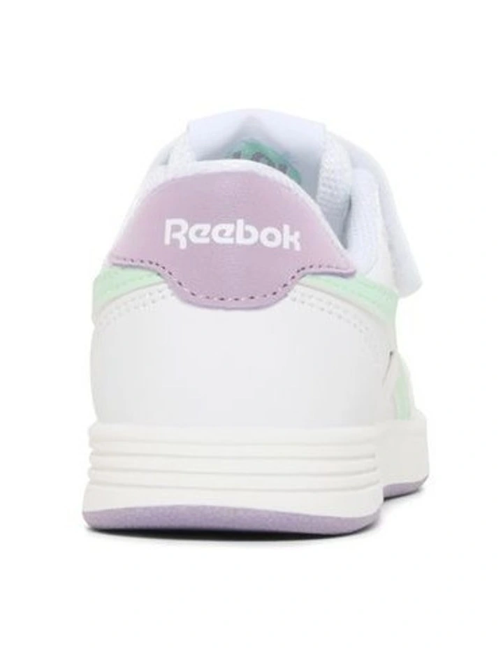 Court Advance Elastic Lace And Top Strap Sneakers In White image 3