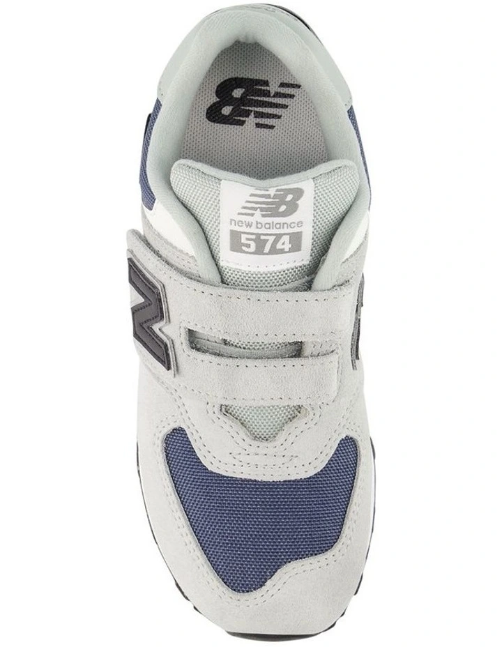 574 V1 Self Fastening Strap Pre School Sneakers in Grey image 3