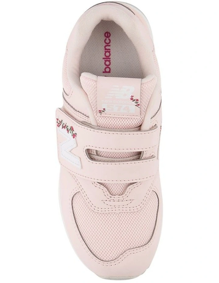 574 V1 Self-Fastening Strap Pre-School Sneakers In Lt Pink image 3
