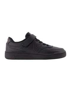 B80 Black Pre-School Sneakers in Black