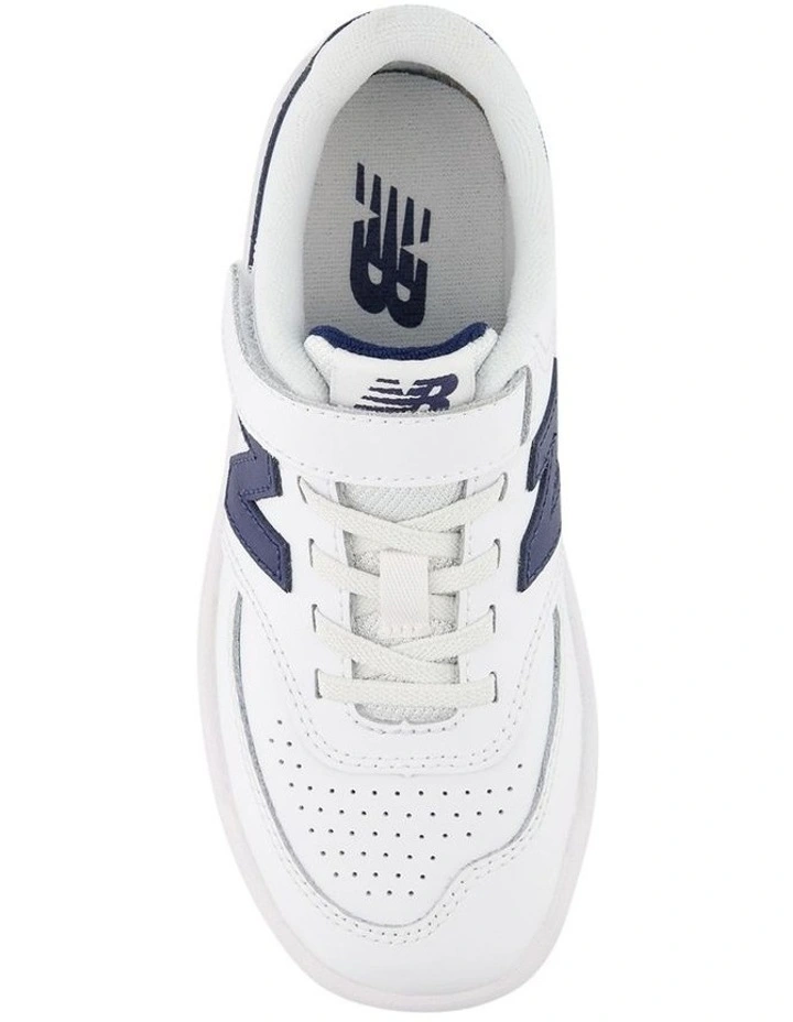 B80 Self-Fastening Pre-School Sneakers In White image 3