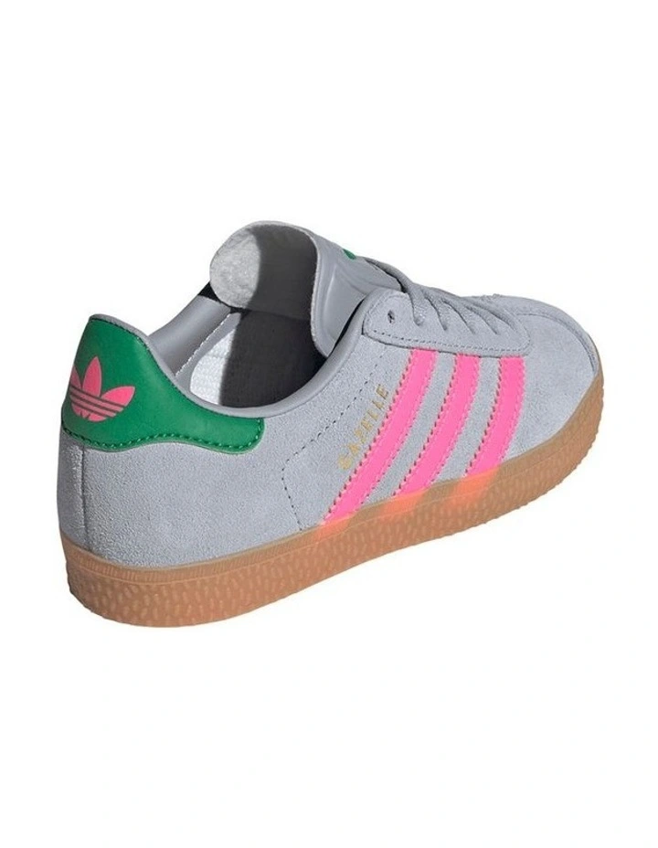 Gazelle Pre-School Sneakers In Grey image 5