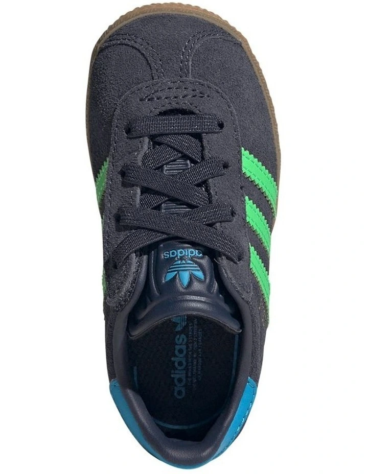 Gazelle Cf Elastic Lace Infant Sneakers In Dark Navy image 3