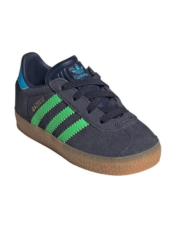 Gazelle Cf Elastic Lace Infant Sneakers In Dark Navy image 5