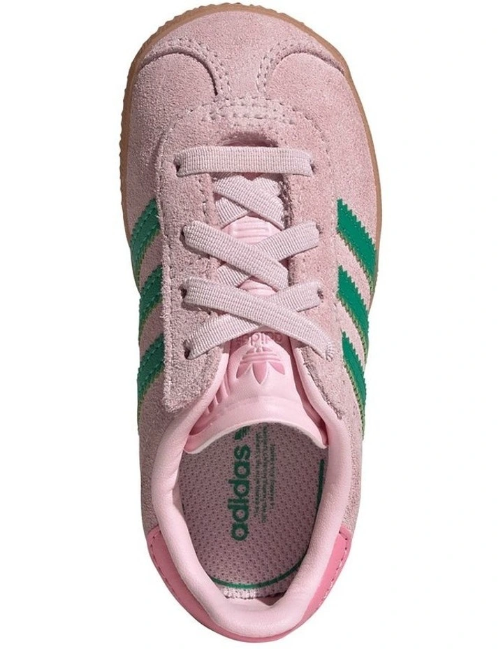 Gazelle Cf Elastic Lace Infant Sneakers in Light Pink image 3