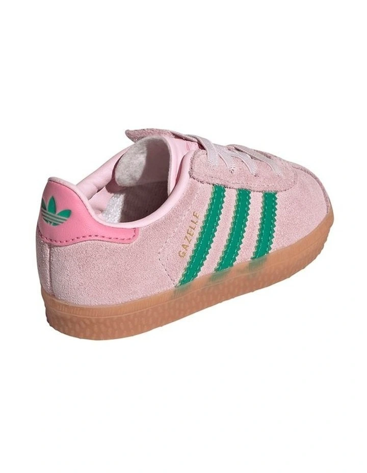 Gazelle Cf Elastic Lace Infant Sneakers in Light Pink image 5