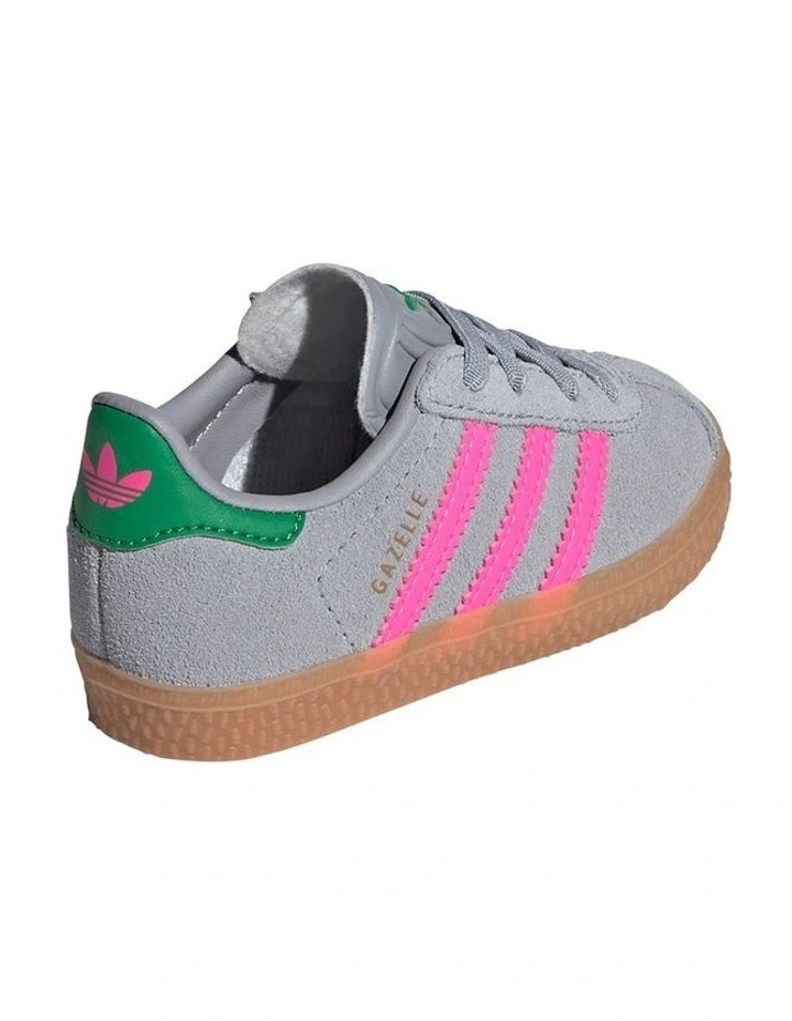 Gazelle Cf Elastic Lace Infant Sneakers In Grey image 6