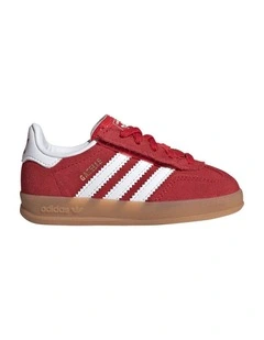 Gazelle Indr Infant Sneakers In Red