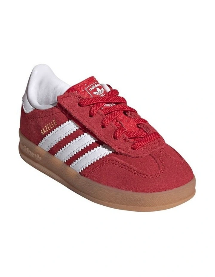 Gazelle Indr Infant Sneakers In Red image 4
