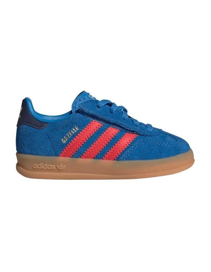 Gazelle Indoor Cf Elastic Lace Infant Sneakers In Mid Blues image 1