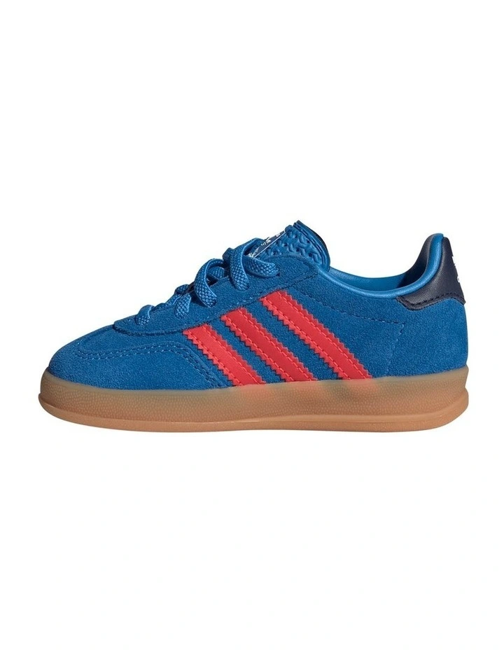 Gazelle Indoor Cf Elastic Lace Infant Sneakers In Mid Blues image 2