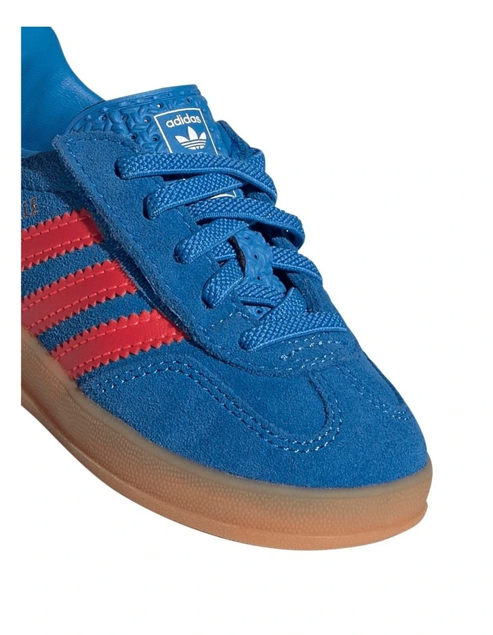 Gazelle Indoor Cf Elastic Lace Infant Sneakers In Mid Blues image 4