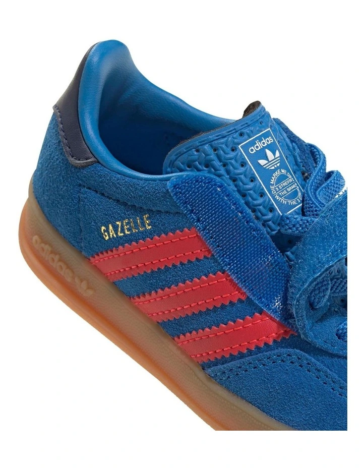 Gazelle Indoor Cf Elastic Lace Infant Sneakers In Mid Blues image 5