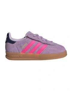 Gazelle Indoor Cf Elastic Lace Infant Sneakers In Lilac
