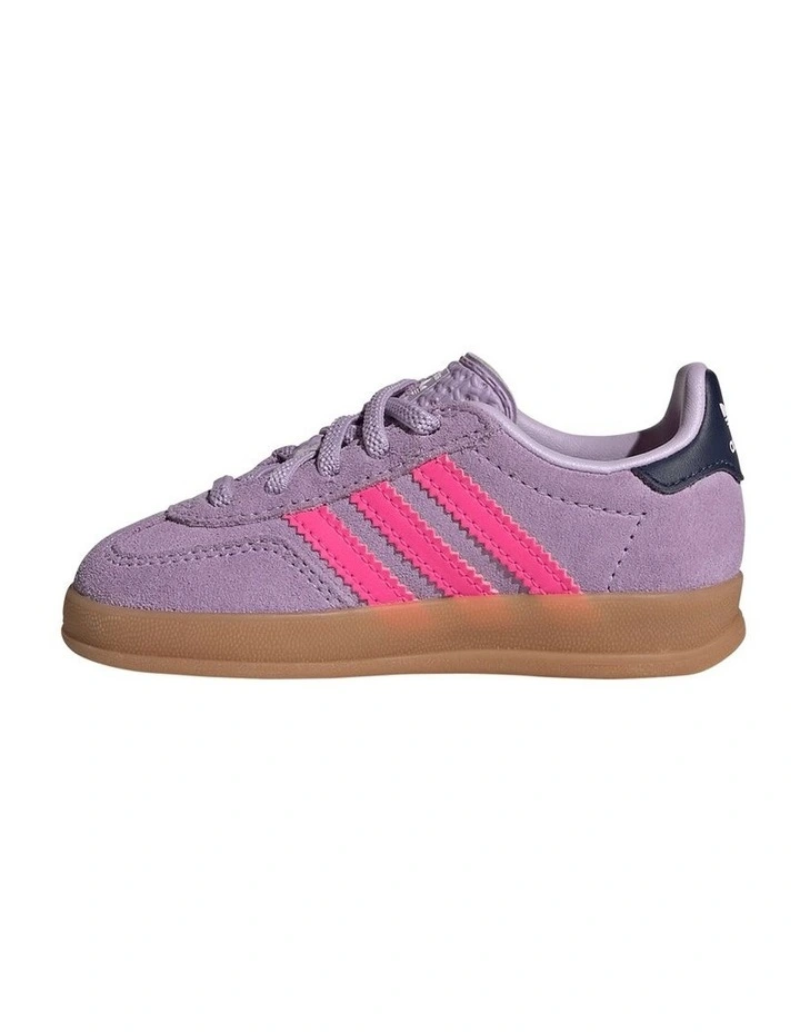 Gazelle Indoor Cf Elastic Lace Infant Sneakers In Lilac image 2