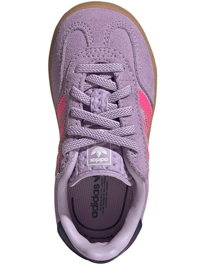 Gazelle Indoor Cf Elastic Lace Infant Sneakers In Lilac image 3