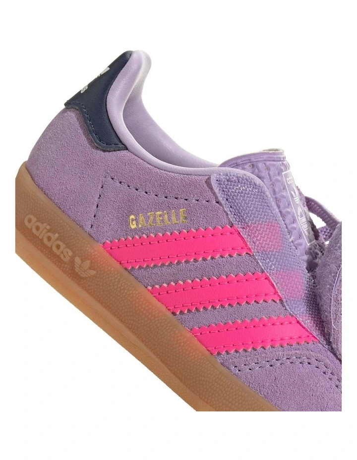Gazelle Indoor Cf Elastic Lace Infant Sneakers In Lilac image 5
