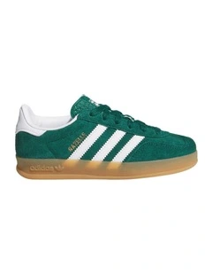 Gazelle Indr Pre-School Sneakers In Dark Green