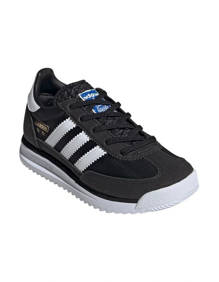Sl72 Rs Elastic Lace Pre-School Sneakers In Blk/White image 4