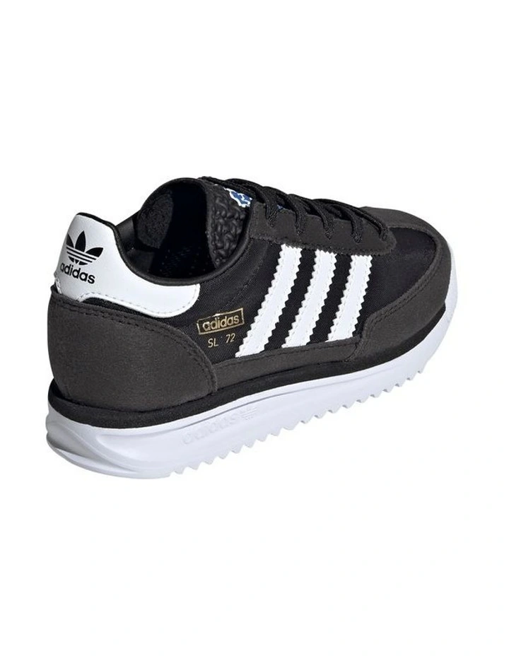 Sl72 Rs Elastic Lace Pre-School Sneakers In Blk/White image 5