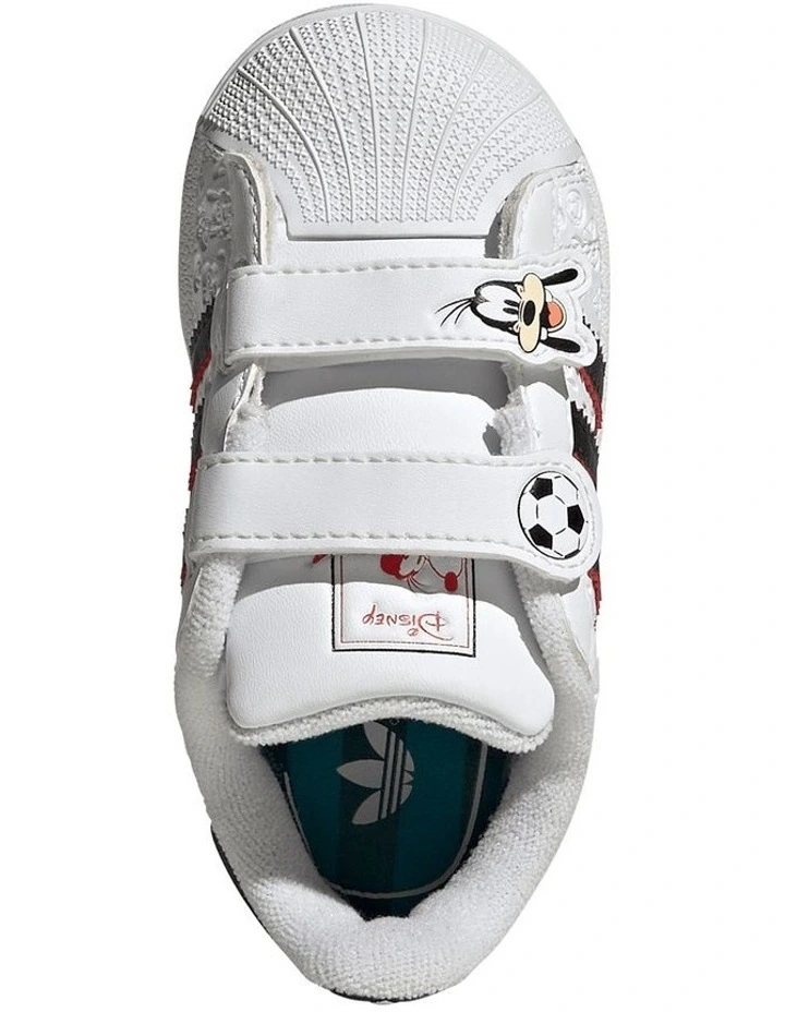 Superstar Ii Goofy Self-Fastening Infant Sneakers In Blk/White image 3