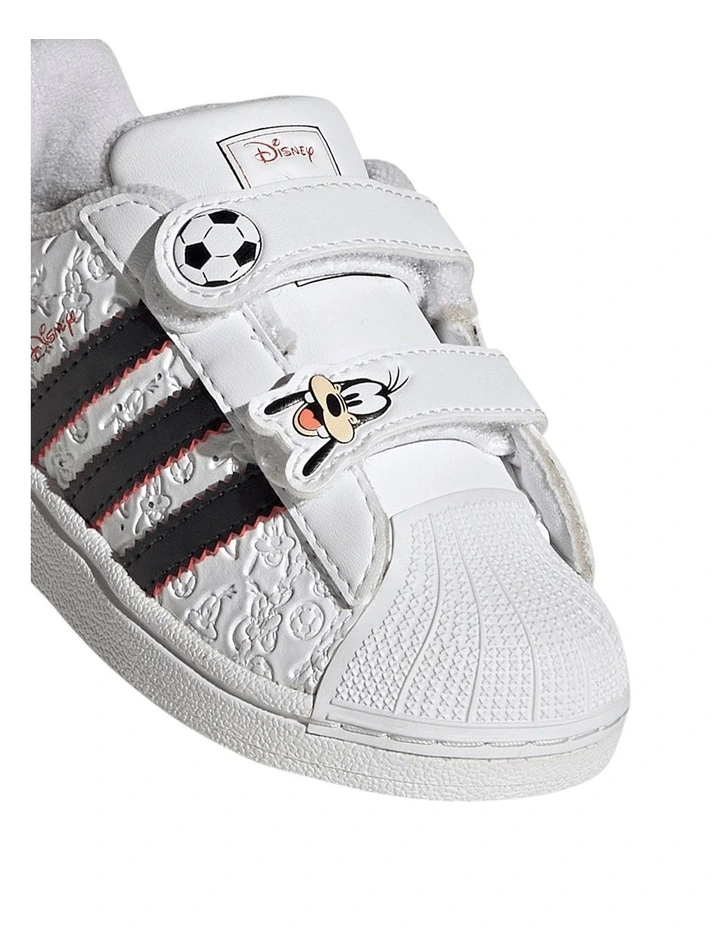 Superstar Ii Goofy Self-Fastening Infant Sneakers In Blk/White image 4