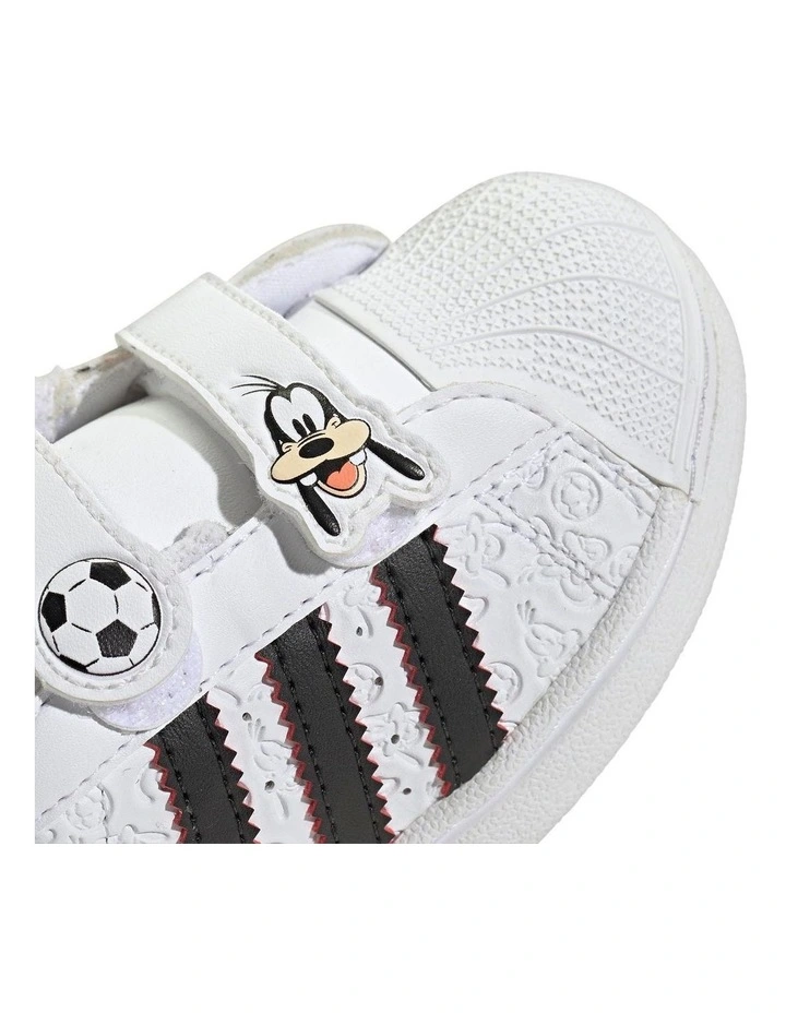 Superstar Ii Goofy Self-Fastening Infant Sneakers In Blk/White image 5