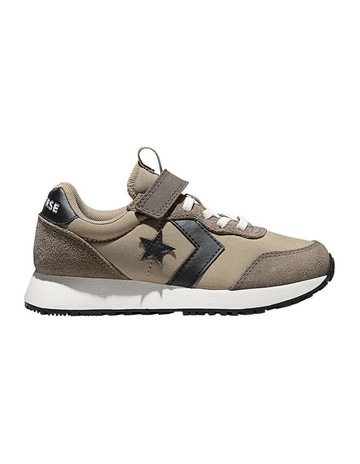 Omega Trainer Self-Fastening Youth Sneakers In Taupe image 1