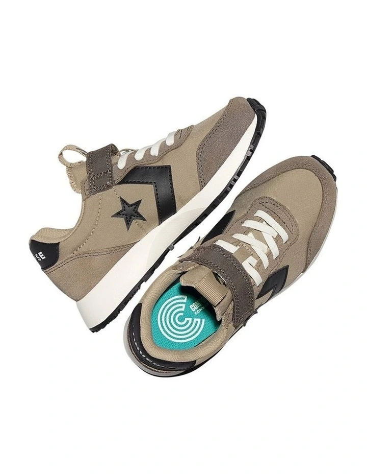 Omega Trainer Self-Fastening Youth Sneakers In Taupe image 2