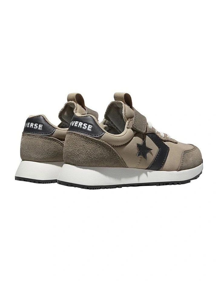 Omega Trainer Self-Fastening Youth Sneakers In Taupe image 3