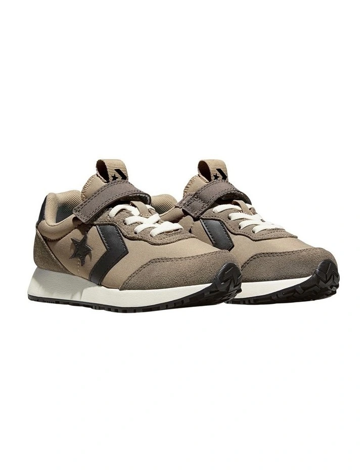 Omega Trainer Self-Fastening Youth Sneakers In Taupe image 4