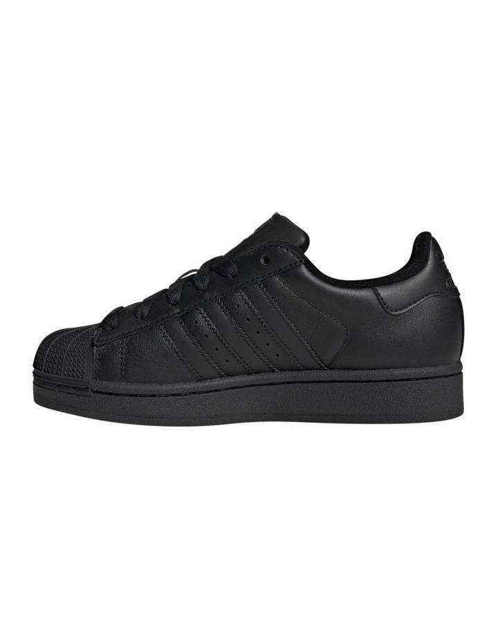 Superstar Ii Black Grade School Sneakers In Black image 2