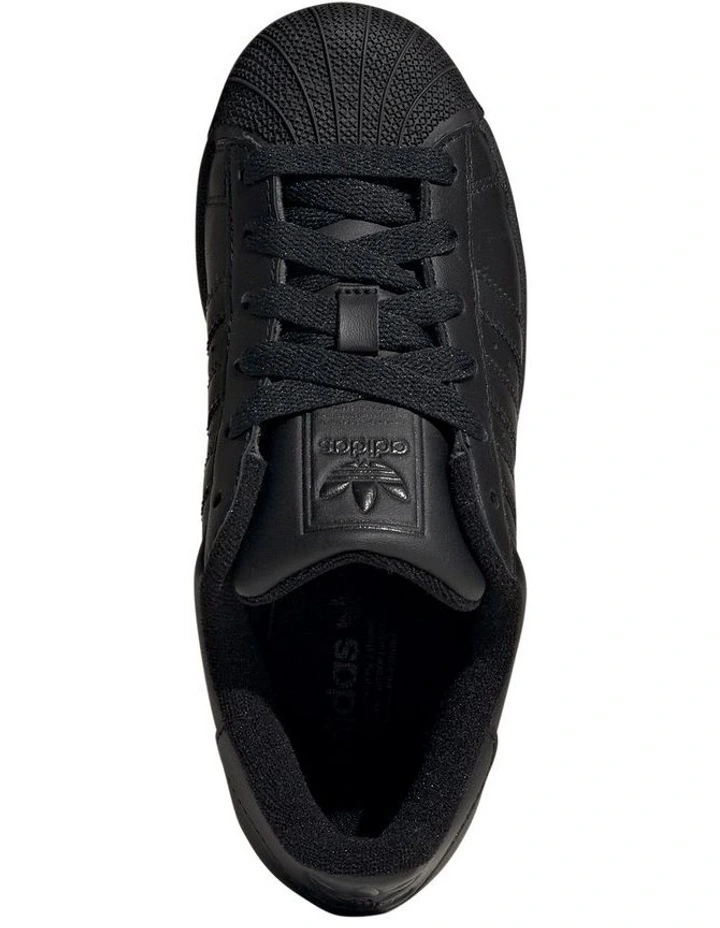 Superstar Ii Black Grade School Sneakers In Black image 3