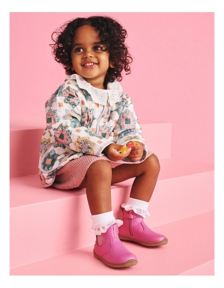 Mabel Boots In Raspberry image 5