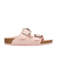 Arizona Flower Bf Narrow Senior Sandals In Rose